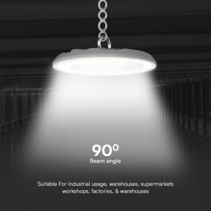 LED arbejdslampe High Bay LED/100W/230V 3000/4000/6500K IP65 ø 23,5 cm
