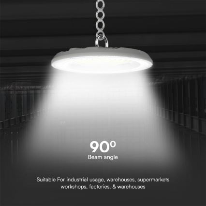 LED arbejdslampe High Bay LED/150W/230V 3000/4000/6500K IP65 ø 27,7 cm