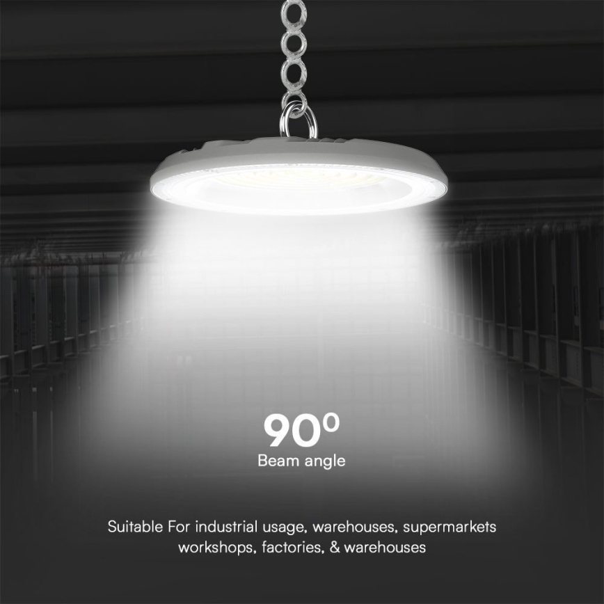 LED arbejdslampe High Bay LED/150W/230V 3000/4000/6500K IP65 ø 27,7 cm