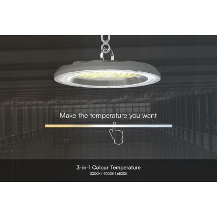 LED arbejdslampe High Bay LED/150W/230V 3000/4000/6500K IP65 ø 27,7 cm