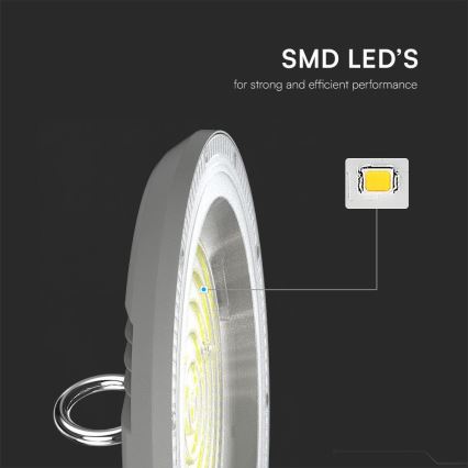 LED arbejdslampe High Bay LED/150W/230V 3000/4000/6500K IP65 ø 27,7 cm