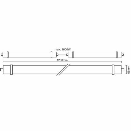 LED arbejdslampe LED/40W/180-265V IP65