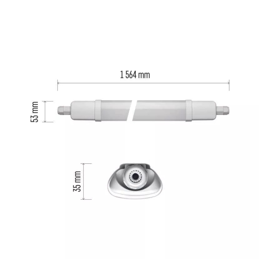 LED arbejdslampe LED/45W/230V IP65 4000K 156,4 cm