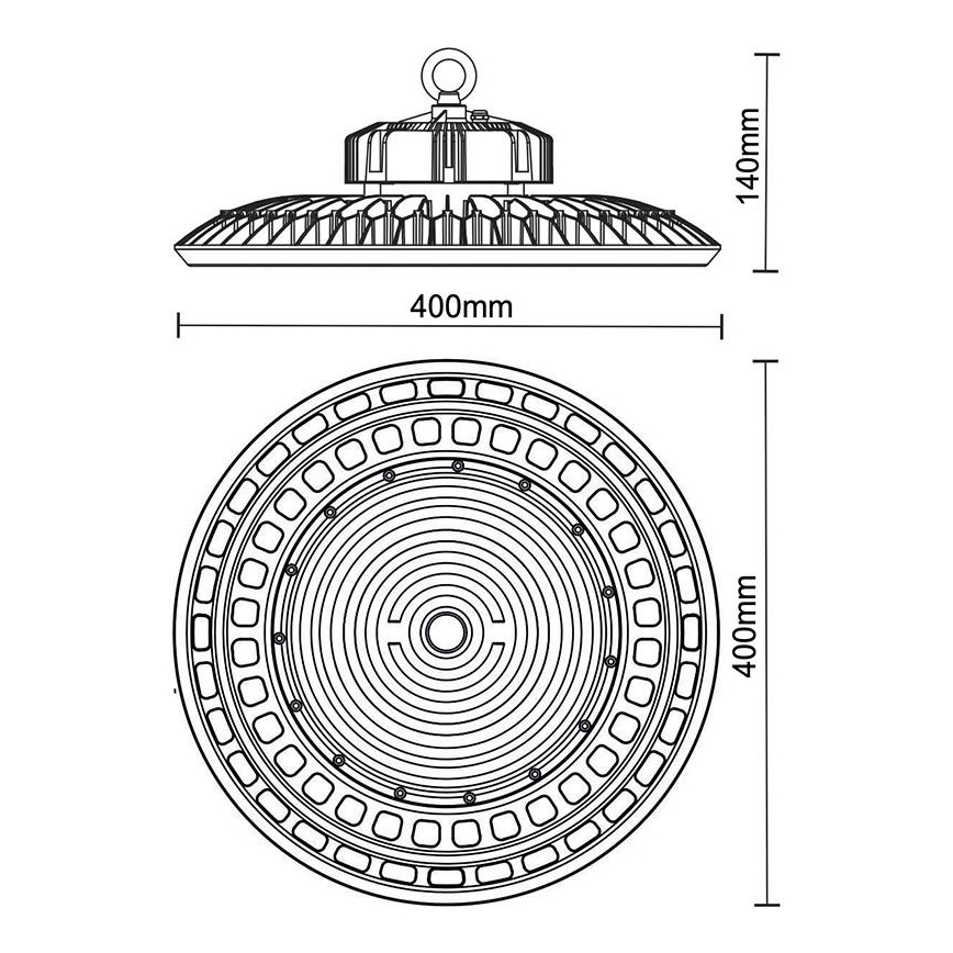 LED arbejdslampe UFO HIGHBAY LED/200W/230V 5000K IP65