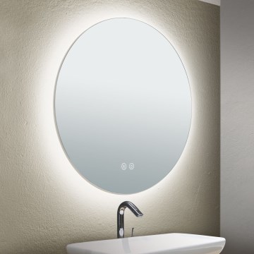 LED Badeværelse væ spejl med baglygte FOCUS LED/18W/230V 3000/4200/6000K diameter 45 cm IP44