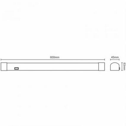 LED badeværelses spejlbelysning LED/15W/230V 4000K IP44