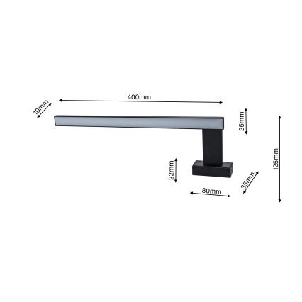 LED badeværelses væglampe SHINE 1xLED/11W/230V IP44