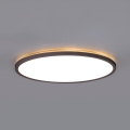 LED badeværelseslampe m. bevægelses- og skumringssensor NIVERA LED/12W/230V IP54 3000/4000/6000K diameter 22,5 cm sort + fjernbetjening