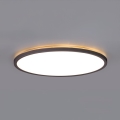 LED badeværelseslampe m. bevægelses- og skumringssensor NIVERA LED/18W/230V IP54 3000/4000/6000K diameter 30 cm sort + fjernbetjening
