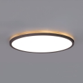 LED badeværelseslampe m. bevægelses- og skumringssensor NIVERA LED/24W/230V IP54 3000/4000/6000K diameter 30 cm sort + fjernbetjening