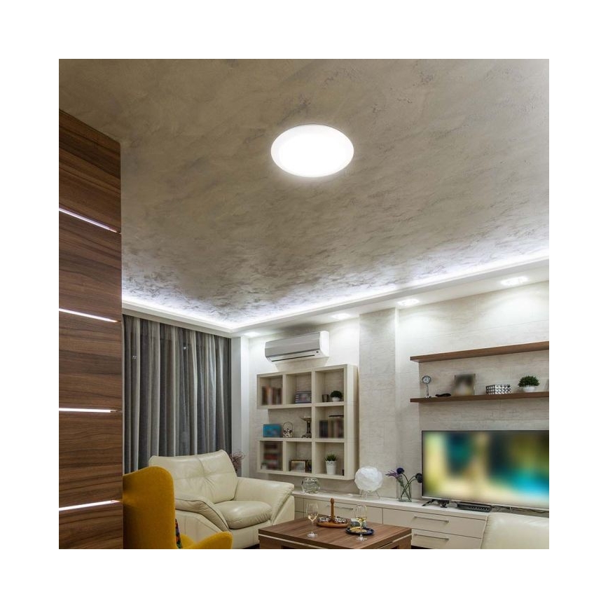 LED badeværelseslampe med sensor LED/20W/230V 3000/4000/6000K IP66 diameter 30 cm