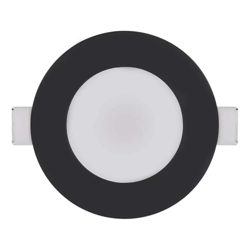 LED Badeværelsesloftlampe LORI LED/4,5W/230V IP65 2700/4000K Ø 8,5 cm sort