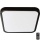 LED Badeværelsesloftlampe med sensor LED/36W/230V 4000K IP44 42x42 cm sort + fjernbetjening