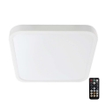 LED Badeværelsesloftlampe med sensor SAMSUNG CHIP LED/18W/230V IP44 4000K 29x29 cm hvid + fjernbetjening
