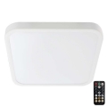 LED Badeværelsesloftlampe med sensor SAMSUNG CHIP LED/36W/230V IP44 4000K 42x42 cm hvid + fjernbetjening