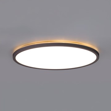 LED Badeværelsesloftlampe NIVERA LED/12W/230V IP54 3000/4000/6000K Ø 22,5 cm sort
