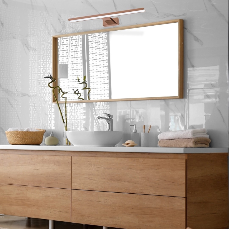 LED Badeværelsesbelysning til spejl SHINE LED/13,8W/230V IP44 rosaguld