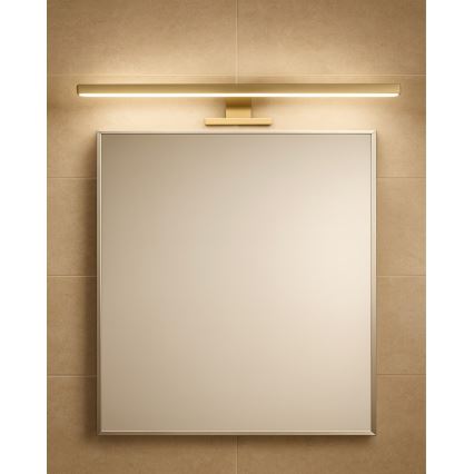 LED Badeværelsesbelysning til spejl LED/8W/230V 4000K 50 cm IP44 mat guld