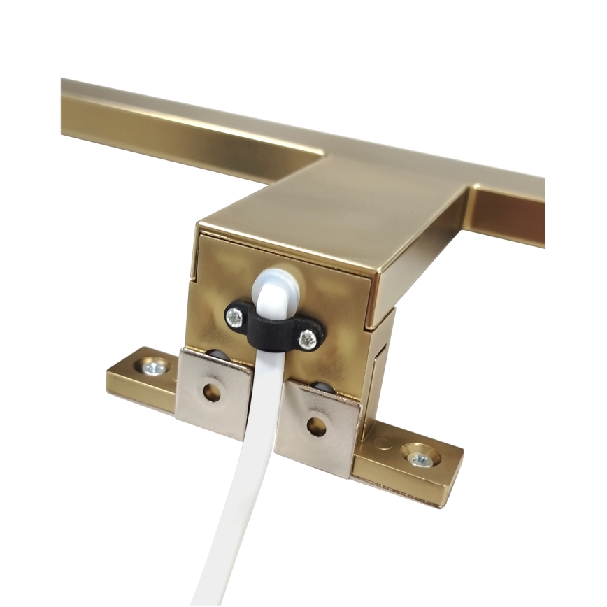 LED Badeværelsesbelysning til spejl LED/8W/230V 4000K 50 cm IP44 mat guld