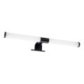 LED badeværelsesspejlbelysning 2-i-1 APA LED/6W/230V 40 cm IP44 sort