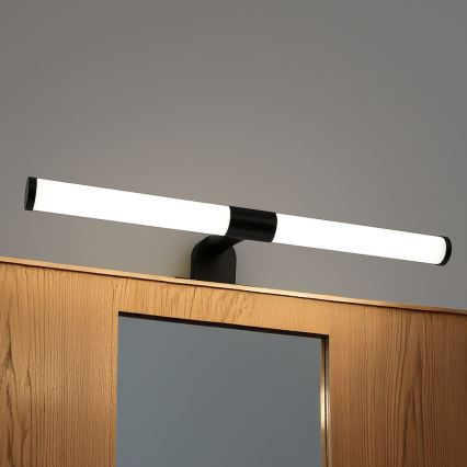 LED badeværelsesspejlbelysning 2-i-1 APA LED/6W/230V 40 cm IP44 sort