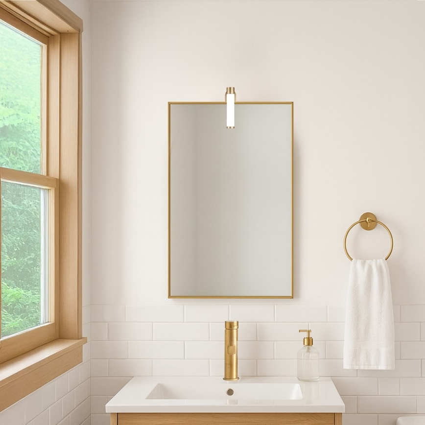 LED-belysning til badeværelsesspejl APA MINI LED/4W/230V IP44, guld