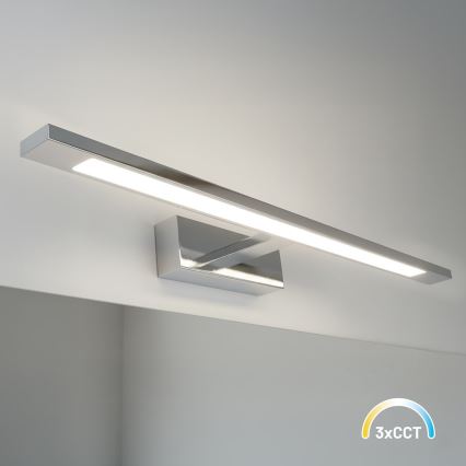 LED-belysning til badeværelsesspejl KLIMT LED/12W/230V 3000/4000/6000K 60 cm IP44 poleret krom