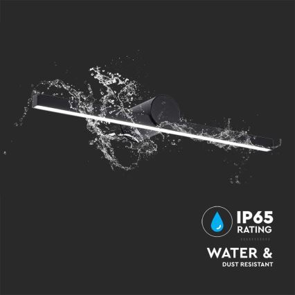 LED-belysning til badeværelsesspejl LED/10W/230V 4000K IP65 sort