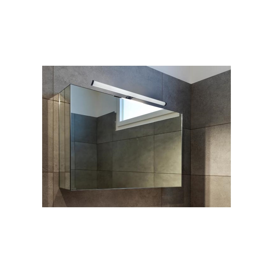 LED-belysning til badeværelsesspejl LED/12W/230V 59,5 cm IP44 sort