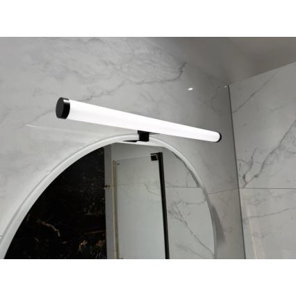 LED-belysning til badeværelsesspejl LED/12W/230V 59,5 cm IP44 sort