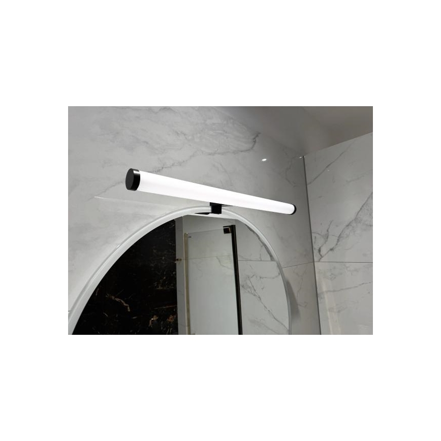 LED-belysning til badeværelsesspejl LED/12W/230V 59,5 cm IP44 sort