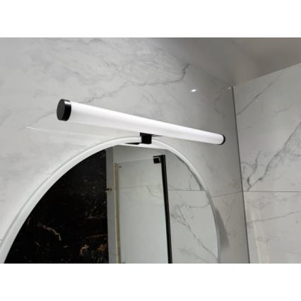 LED-belysning til badeværelsesspejl LED/12W/230V 59,5 cm IP44 sort