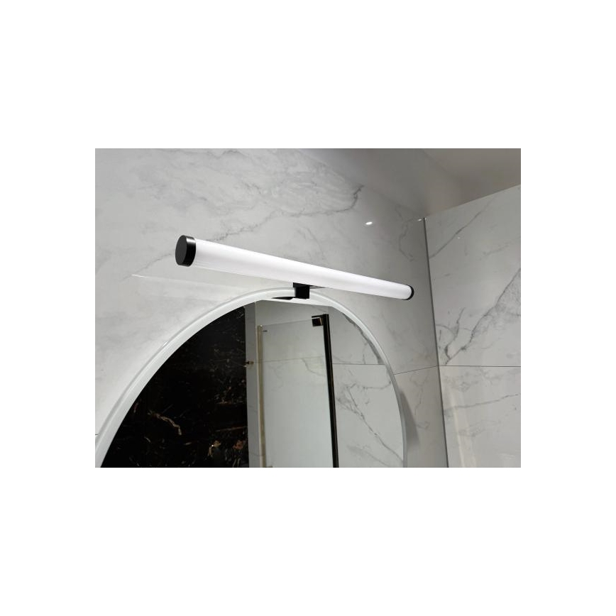LED-belysning til badeværelsesspejl LED/12W/230V 59,5 cm IP44 sort