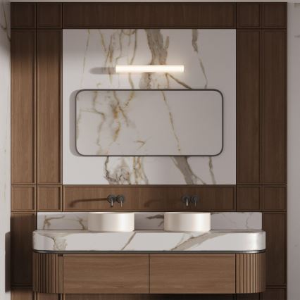 LINEA LED spejlbelysning til badeværelse, 12W, 230V, 3000/4000/6000K, IP44, 61 cm, mat krom