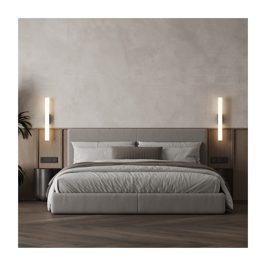 LINEA LED spejlbelysning til badeværelse, 12W, 230V, 3000/4000/6000K, IP44, 61 cm, mat krom