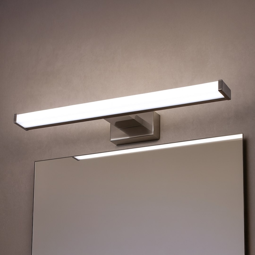 LED belysning til badeværelsesspejl MIRORE LED/8W/230V 40 cm IP44 poleret krom