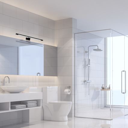 LED-belysning til badeværelsesspejl SHINE LED/12W/230V 60 cm IP44 sort