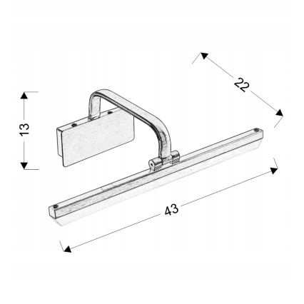 LED billedlampe HANG LED/8W/230V