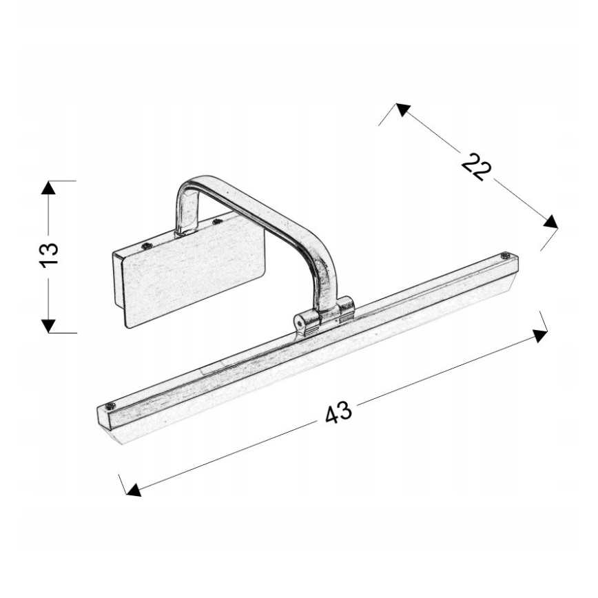 LED billedlampe HANG LED/8W/230V