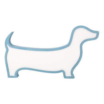 LED Borde lampe til børn DOG LED/12W/230V blå