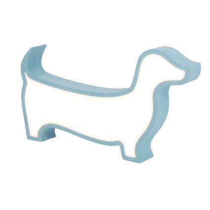 LED Borde lampe til børn DOG LED/12W/230V blå