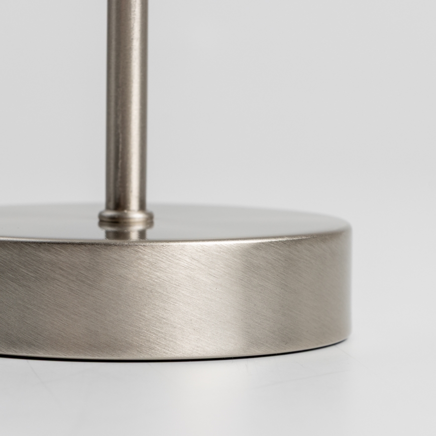 LED bordlampe 1xE14/5W/230V grå/mat krom