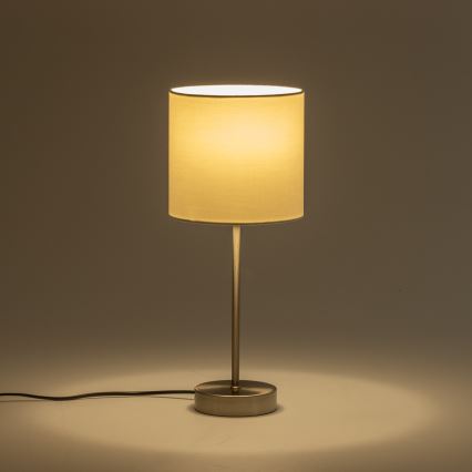 LED bordlampe 1xE14/5W/230V hvid/mat krom