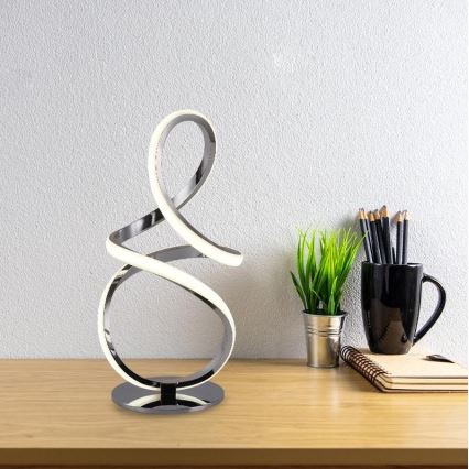LED bordlampe dæmpbar LED/28W/230V 3000/4000/6500K skinnende krom