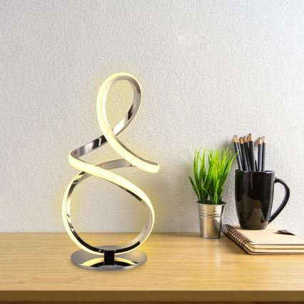 LED bordlampe dæmpbar LED/28W/230V 3000/4000/6500K skinnende krom
