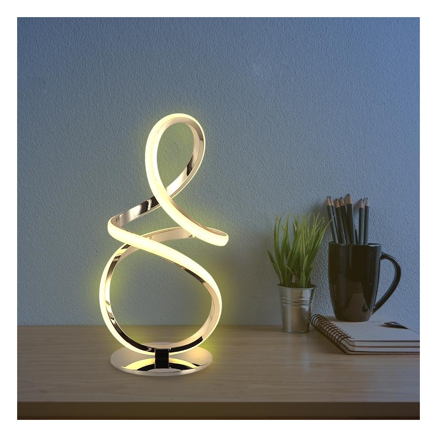 LED bordlampe dæmpbar LED/28W/230V 3000/4000/6500K skinnende krom