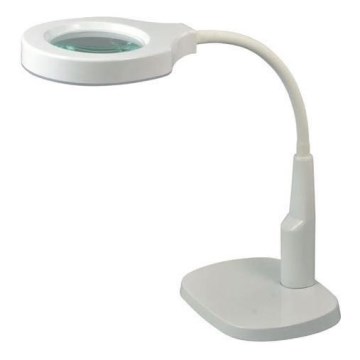 LED bordlampe dæmpbar m. bifokal forstørrelsesglas LED/6W/230V 6000-7000K hvid