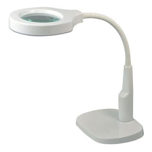 LED bordlampe dæmpbar m. bifokal forstørrelsesglas LED/6W/230V 6000-7000K hvid