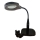 LED bordlampe dæmpbar m. bifokal forstørrelsesglas LED/6W/230V 6000-7000K sort