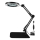 LED bordlampe dæmpbar med forstørrelsesglas LED/11W/5V 3000-6000K sort